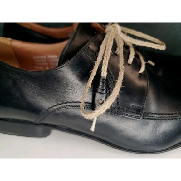 Calzoleria Toscana Made in Italy Black Dress Shoes w/Woven Laces US Mens 8 EU 41 main image 4